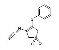 3-azido-4-phenylthio-2,5-dihydrothiophene S,S-dioxide结构式