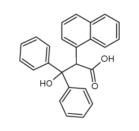 3-hydroxy-2-[1]naphthyl-3,3-diphenyl-propionic acid Structure