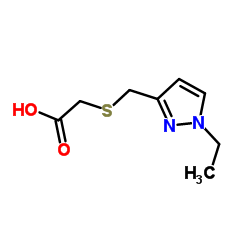 {[(1-Ethyl-1H-pyrazol-3-yl)methyl]thio}acetic acid picture