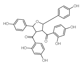 Methanone,[tetrahydro-2,5-bis(4-hydroxyphenyl)-3,4-furandiyl]bis[(2,4-dihydroxyphenyl)-(9CI)结构式