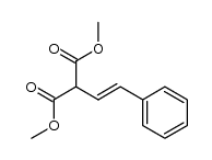 dimethyl (E)-(2-phenylethenyl)propanedioate Structure