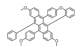 2,8-dimethoxy-5,11-bis(4-methoxyphenyl)-6,12-diphenyltetracene Structure