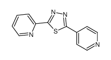 2-pyridin-2-yl-5-pyridin-4-yl-1,3,4-thiadiazole Structure