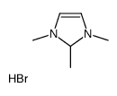 1,2,3-trimethyl-1,2-dihydroimidazol-1-ium,bromide结构式