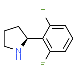 (2S)-2-(2,6-DIFLUOROPHENYL)PYRROLIDINE结构式