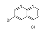 3-Bromo-5-chloro-1,8-naphthyridine Structure