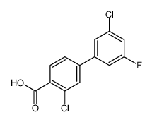 2-chloro-4-(3-chloro-5-fluorophenyl)benzoic acid结构式