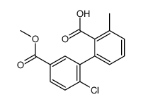 2-(2-chloro-5-methoxycarbonylphenyl)-6-methylbenzoic acid Structure