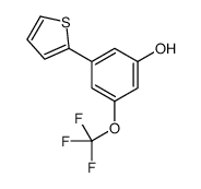 3-thiophen-2-yl-5-(trifluoromethoxy)phenol Structure