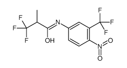 3,3,3-trifluoro-2-methyl-N-[4-nitro-3-(trifluoromethyl)phenyl]propanamide结构式