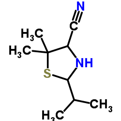 2-Isopropyl-5,5-DimethylThiazolidine-4-CarboNitrile structure