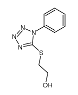 5-[(2-Hydroxyethyl)-thio]-1-phenyl-1H-tetrazol Structure