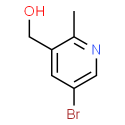 (5-溴-2-甲基吡啶-3-基)甲醇结构式