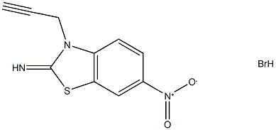 6-硝基-3-(丙-2-炔-1-基)苯并[D]噻唑-2(3H)-亚胺氢溴酸盐图片