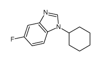 1-cyclohexyl-5-fluorobenzimidazole structure