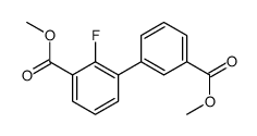 Dimethyl 2-fluorobiphenyl-3,3'-dicarboxylate结构式