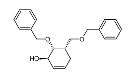 (1R,5S,6R)-6-(benzyloxy)-5-((benzyloxy)methyl)cyclohex-2-en-1-ol结构式