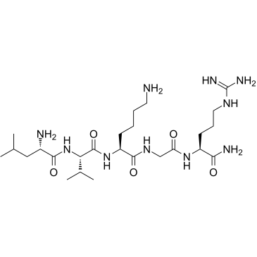 GLP-1(32-36)amide structure