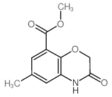 METHYL 6-METHYL-3-OXO-3,4-DIHYDRO-2H-BENZO[B][1,4]OXAZINE-8-CARBOXYLATE Structure