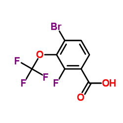 4-Bromo-2-fluoro-3-(trifluoromethoxy)benzoic acid structure