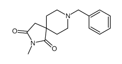 8-benzyl-2-methyl-2,8-diazaspiro[4.5]decane-1,3-dione结构式