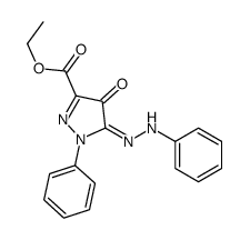 ethyl 4-hydroxy-1-phenyl-5-(phenylazo)-1H-pyrazole-3-carboxylate Structure