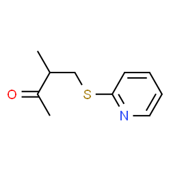 2-Butanone,3-methyl-4-(2-pyridinylthio)-,(+)-(9CI) structure