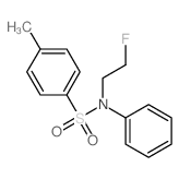 Benzenesulfonamide,N-(2-fluoroethyl)-4-methyl-N-phenyl- structure