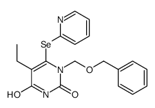 5-ethyl-1-(phenylmethoxymethyl)-6-pyridin-2-ylselanylpyrimidine-2,4-dione结构式