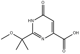 4-Pyrimidinecarboxylic acid, 1,6-dihydro-2-(1-methoxy-1-methylethyl)-6-oxo-结构式