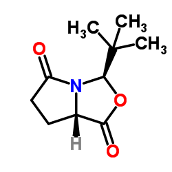 (3R,7as)-3-叔丁基二氢吡咯并[1,2-c]噁唑-1,5(3h,6h)-二酮结构式