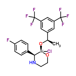 (2R,3S)-2-[(1R)-1-[3,5-双(三氟甲基)苯基]乙氧基]-3-(4-氟苯基)-吗啉盐酸盐图片