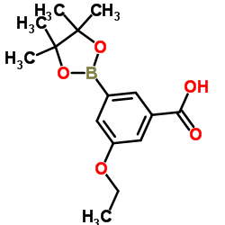 3-Ethoxy-5-(4,4,5,5-tetramethyl-1,3,2-dioxaborolan-2-yl)benzoic acid Structure