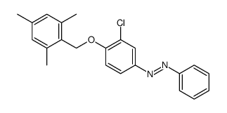 [3-chloro-4-[(2,4,6-trimethylphenyl)methoxy]phenyl]-phenyldiazene Structure