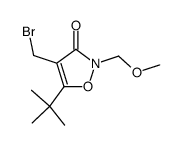 4-bromomethyl-2-methoxymethyl-5-tert-butylisoxazolin-3-one结构式