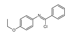 N-(4-ethoxyphenyl)benzenecarboximidoyl chloride Structure