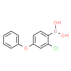 2-Chloro-4-(phenoxy)phenylboronic acid Structure