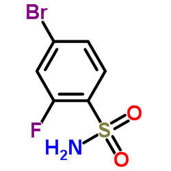 4-溴-2-氟苯磺酰胺结构式