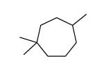 1,1,4-trimethylcycloheptane Structure