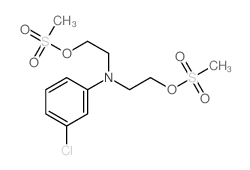 Ethanol,2,2'-[(3-chlorophenyl)imino]bis-, dimethanesulfonate (ester) (9CI)结构式