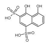 4,5-dihydroxy-naphthalene-1,3-disulfonic acid Structure