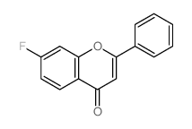 4H-1-Benzopyran-4-one,7-fluoro-2-phenyl-结构式