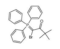 1-Brom-3,3-dimethyl-1-(triphenylphosphoranyliden)-2-butanon Structure