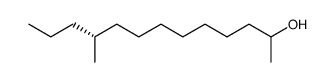 (2RS,10R)-2-hydroxy-10-methyltridecane Structure