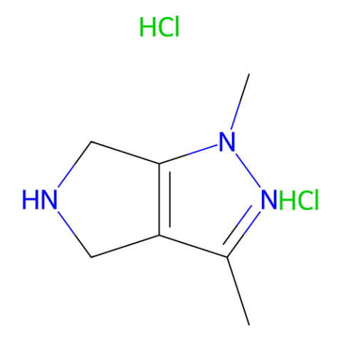 1,3-dimethyl-5,6-dihydro-4H-pyrrolo[3,4-c]pyrazole;dihydrochloride Structure