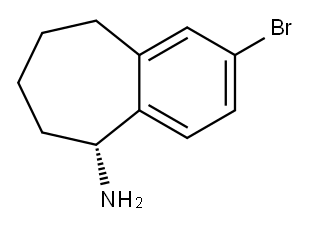 (R)-2-bromo-6,7,8,9-tetrahydro-5H-benzo[7]annulen-5-amine Structure
