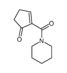 Piperidine,1-[(5-oxo-1-cyclopenten-1-yl)carbonyl]- (9CI)结构式