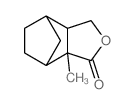 2-methyl-4-oxatricyclo[5.2.1.02,6]decan-3-one结构式