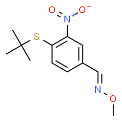 4-(TERT-BUTYLSULFANYL)-3-NITROBENZENECARBALDEHYDE O-METHYLOXIME picture