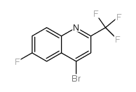 4-bromo-6-fluoro-2-(trifluoromethyl)quinoline structure